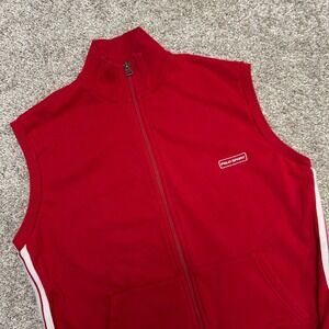 Vintage Polo Sport Ralph Lauren Sleeveless Full Zip Jacket‎ Men Size Medium Red